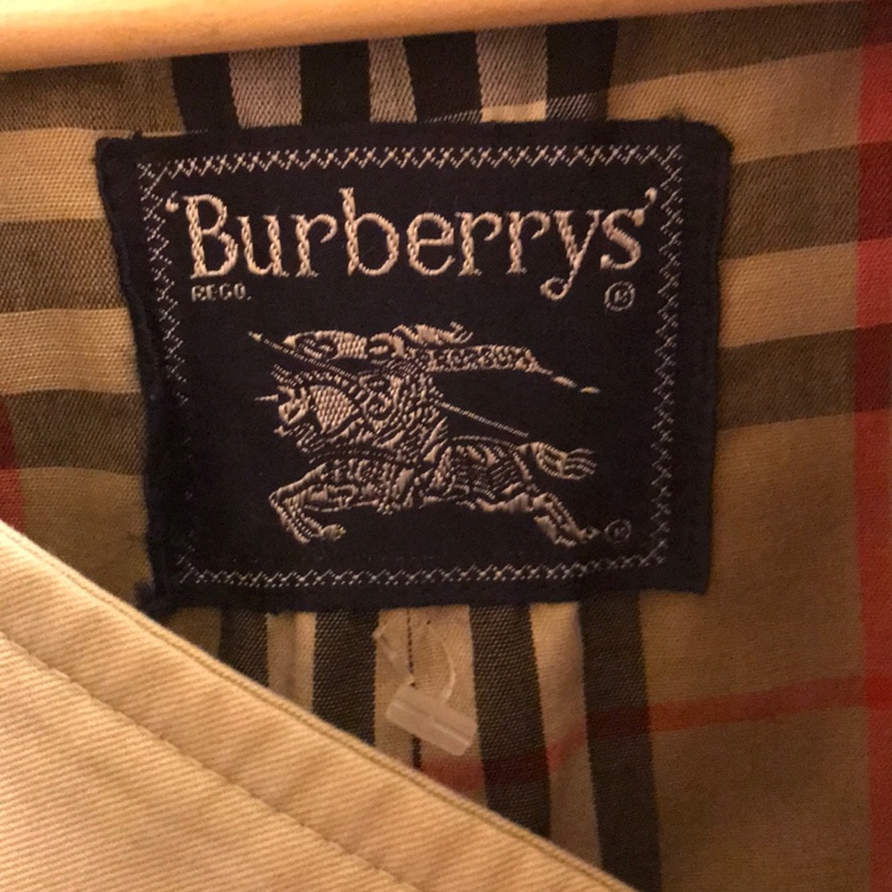 Men’s Burberry trench-coat wool insert